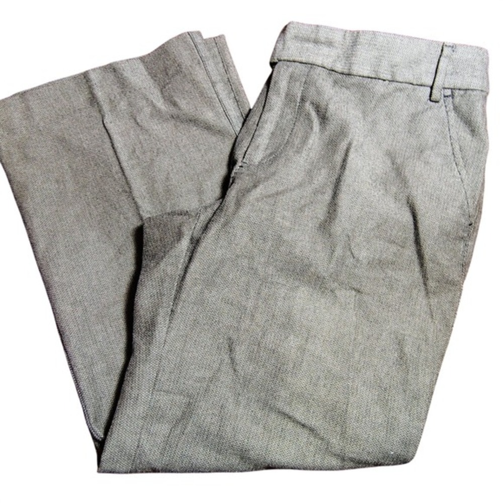Eddie Bauer Gray Herringbone Cotton Blend Career Casual‎ Dress Pants business